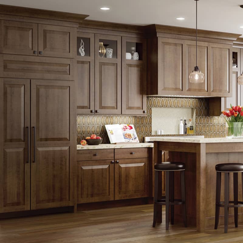 Cabinet Wood Types For Kitchen, Dark Walnut Color Kitchen Cabinets