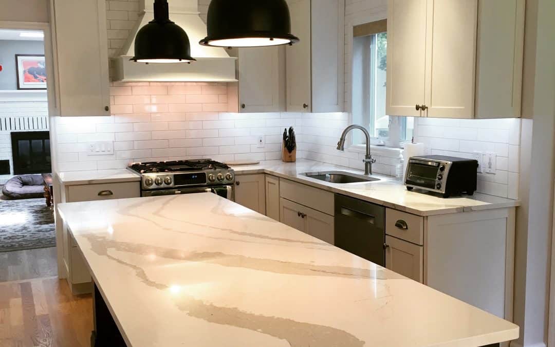 Gorgeous Countertop in this Kitchen Remodel