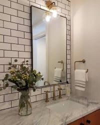 mid-centruy modern bathroom