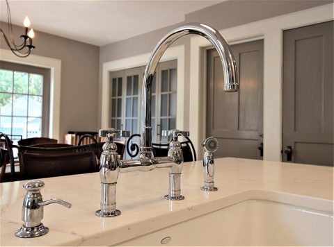 two-tone-kitchen-Kohler-Parq-Deck-Mount-Kitchen-Faucet - Capitol ...