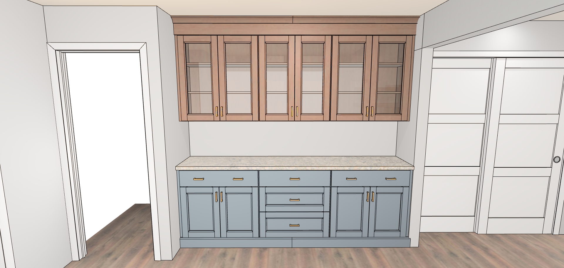 two tone cabinets