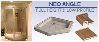 neoangle shower base pan over